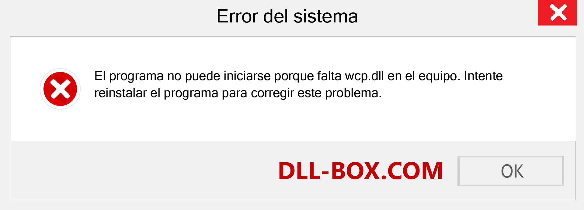 ¿Falta el archivo wcp.dll ?. Descargar para Windows 7, 8, 10 - Corregir wcp dll Missing Error en Windows, fotos, imágenes